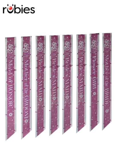 BRIDAL PARTY SASH SET - 8 PER PACK