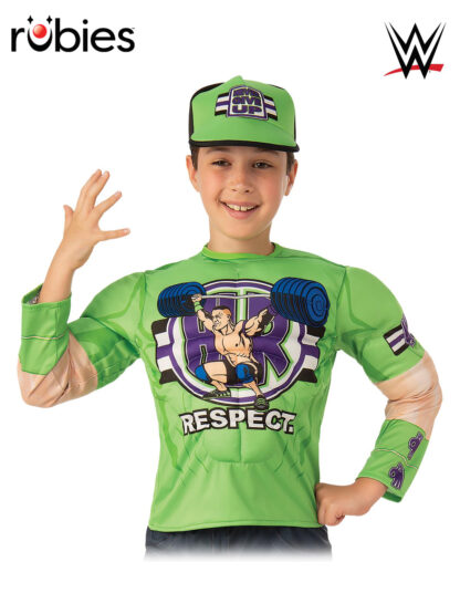 JOHN CENA COSTUME TOP AND HAT, CHILD