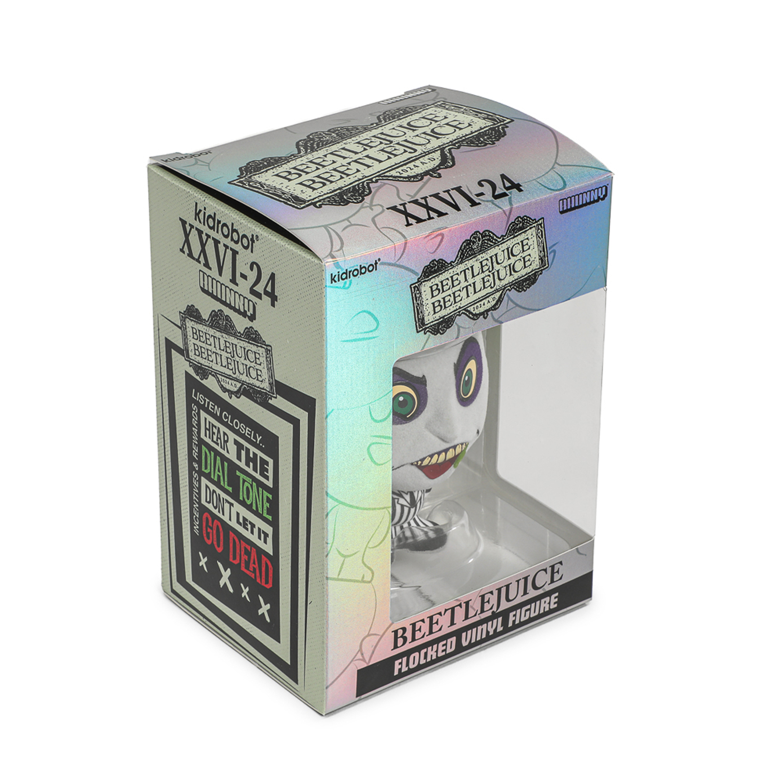 BEETLEJUICE BEETLEJUICE (2024) BHUNNY FLOCKED (STRIPED SUIT) - 4" STYLIZED FIGURE - Image 7