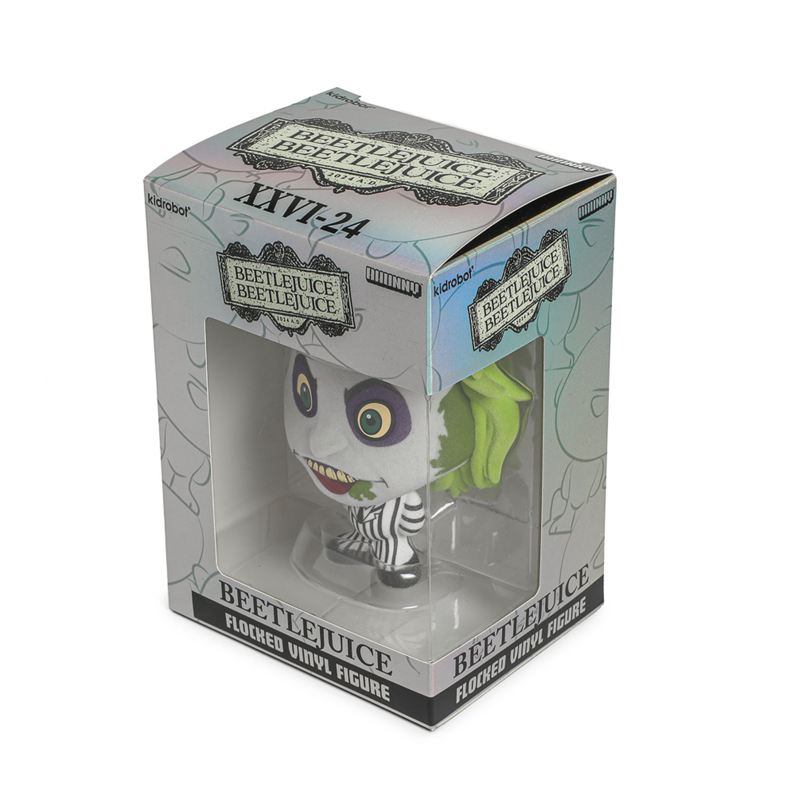 BEETLEJUICE BEETLEJUICE (2024) BHUNNY FLOCKED (STRIPED SUIT) - 4" STYLIZED FIGURE - Image 6