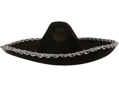 MEXICAN SOMBRERO, BLACK - ADULT - Image 2