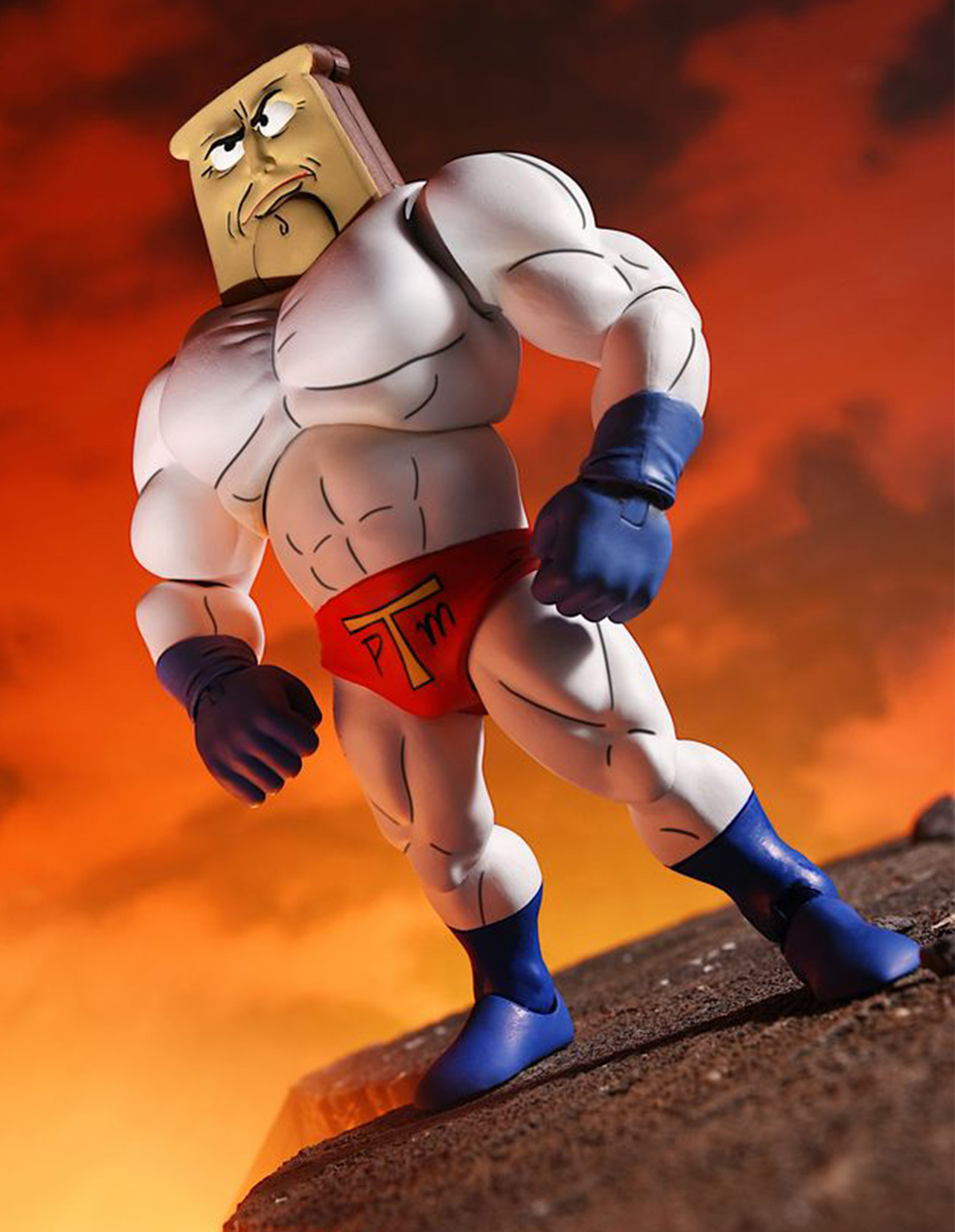 THE REN & STIMPY SHOW - ULTIMATE POWDERED TOAST MAN 7" SCALE ACTION FIGURE - Image 3