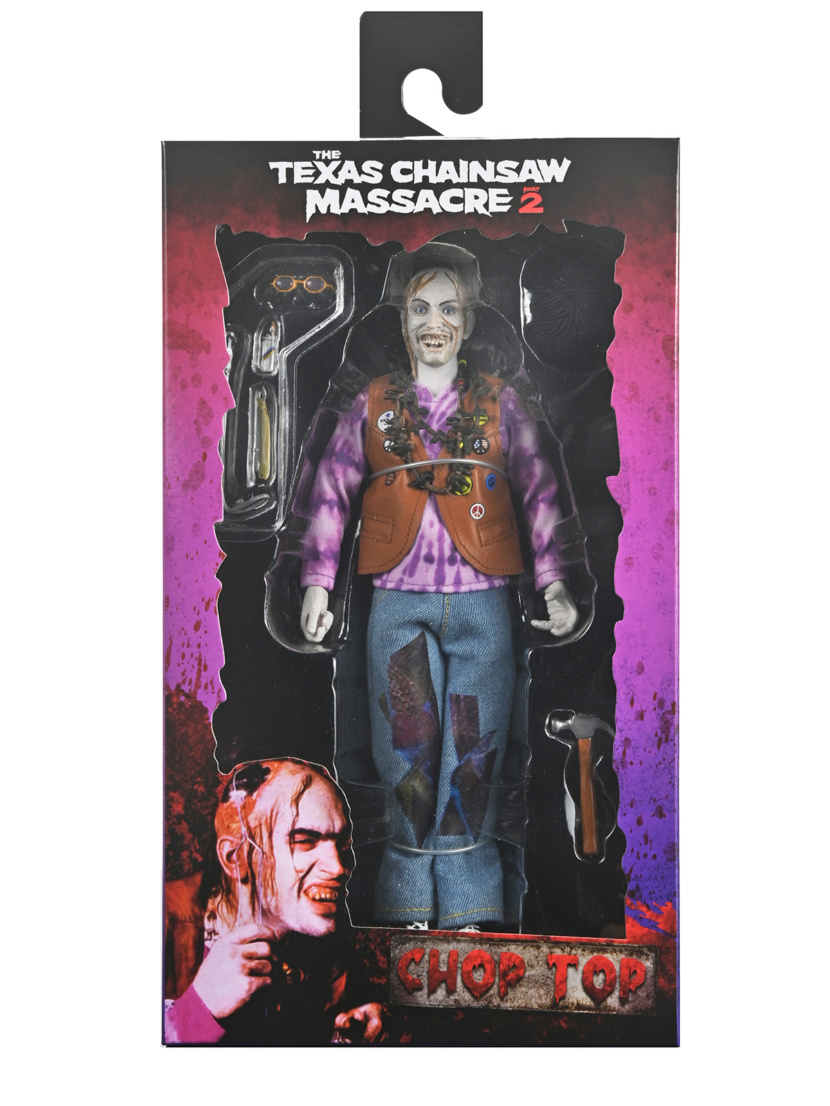 TEXAS CHAINSAW MASSACRE 2 - CHOP TOP 8" CLOTHED FIGURE - Image 9