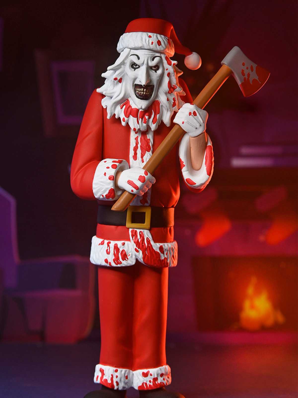 TERRIFIER - ART THE CLOWN SANTA SUIT (BLOODY VERSION) 6" SCALE FIGURE TOONY TERRORS - Image 5