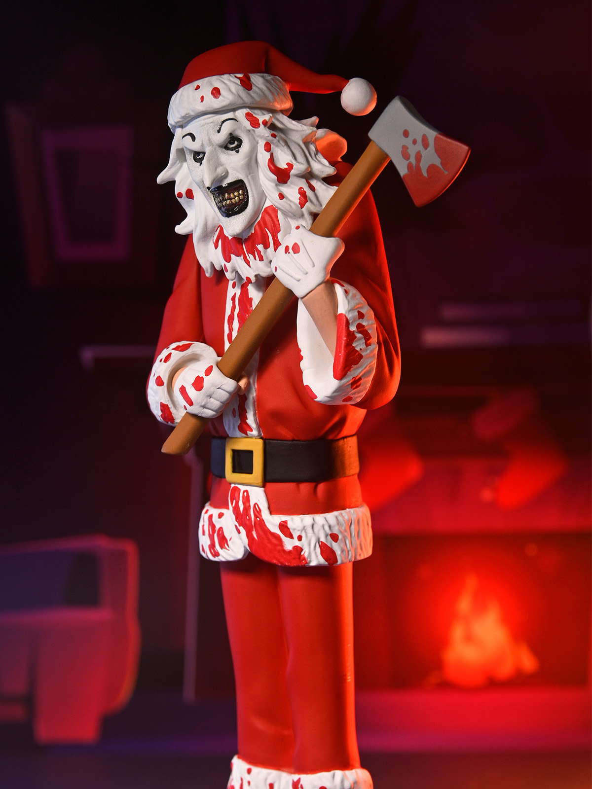TERRIFIER - ART THE CLOWN SANTA SUIT (BLOODY VERSION) 6" SCALE FIGURE TOONY TERRORS - Image 3
