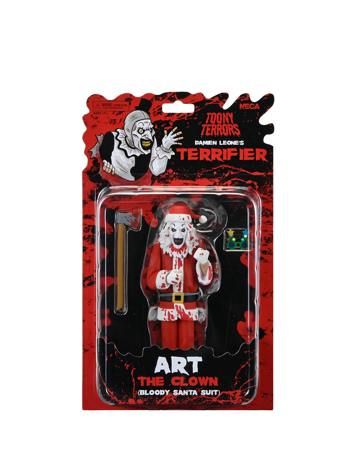 TERRIFIER - ART THE CLOWN SANTA SUIT (BLOODY VERSION) 6" SCALE FIGURE TOONY TERRORS - Image 7