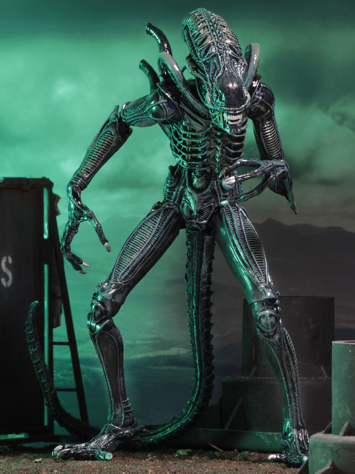 ALIENS ULTIMATE ALIENS WARRIOR (1986) BLUE - 7" SCALE ACTION FIGURE - Image 4