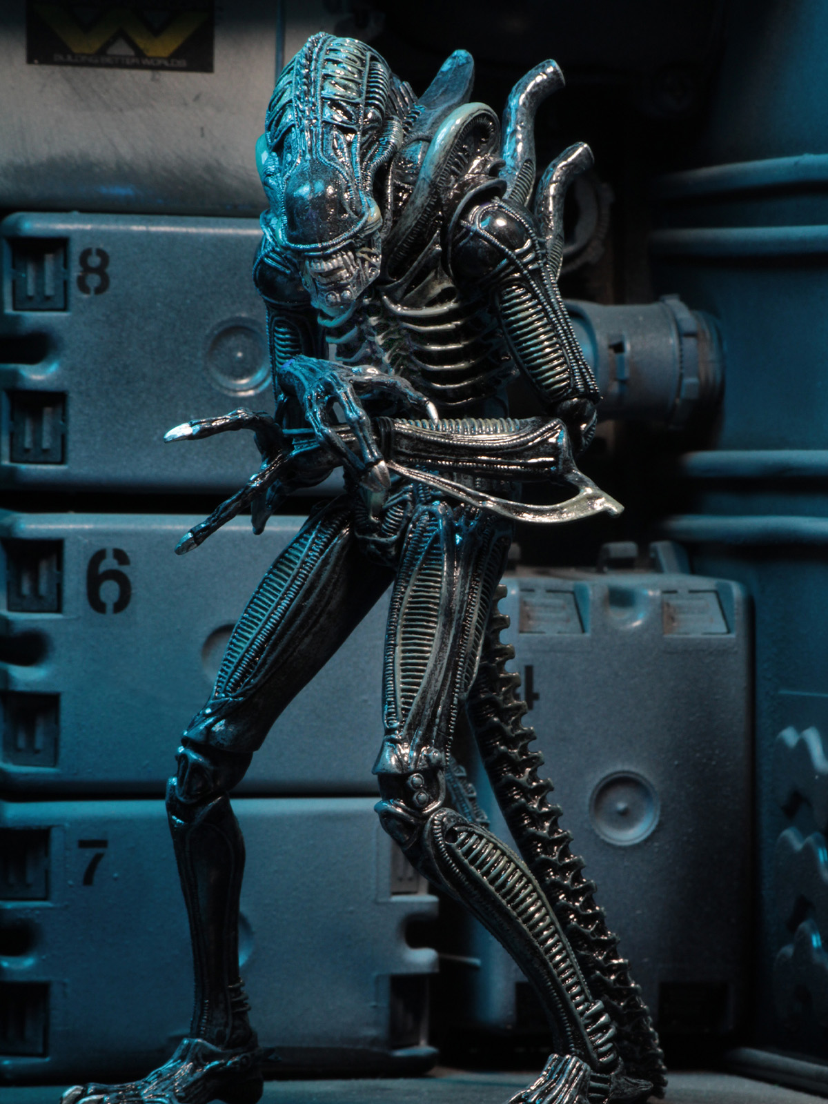 ALIENS ULTIMATE ALIENS WARRIOR (1986) BLUE - 7" SCALE ACTION FIGURE - Image 6