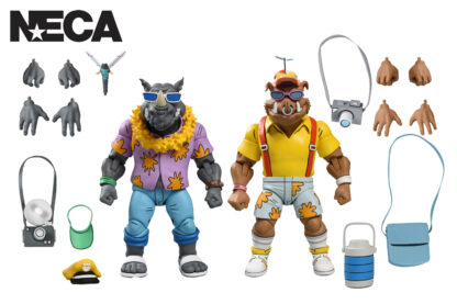 TMNT VACATION BEBOP AND ROCKSTEADY 2 PACK (CARTOON) - 7" SCALE ACTION FIGURE