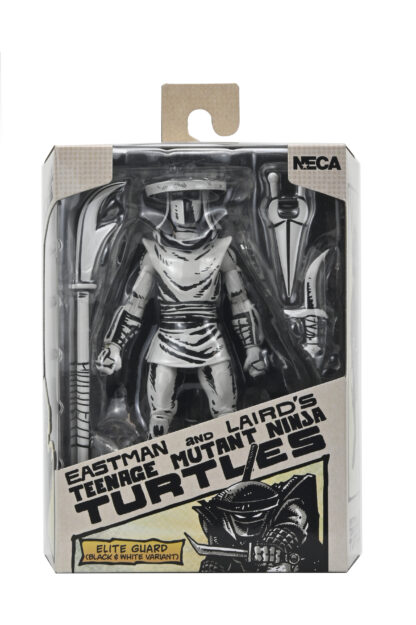 TMNT ELITE FOOT NINJA GUARD BLACK & WHITE FIGURE (MIRAGE COMICS) - 7" SCALE ACTION FIGURE - Image 6