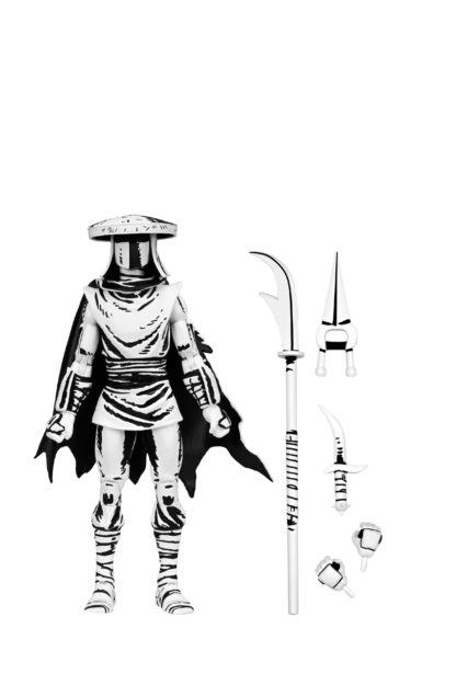 TMNT ELITE FOOT NINJA GUARD BLACK & WHITE FIGURE (MIRAGE COMICS) - 7" SCALE ACTION FIGURE