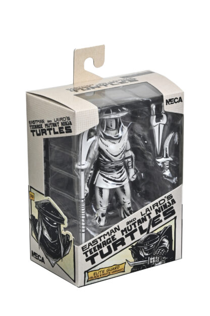 TMNT ELITE FOOT NINJA GUARD BLACK & WHITE FIGURE (MIRAGE COMICS) - 7" SCALE ACTION FIGURE - Image 5