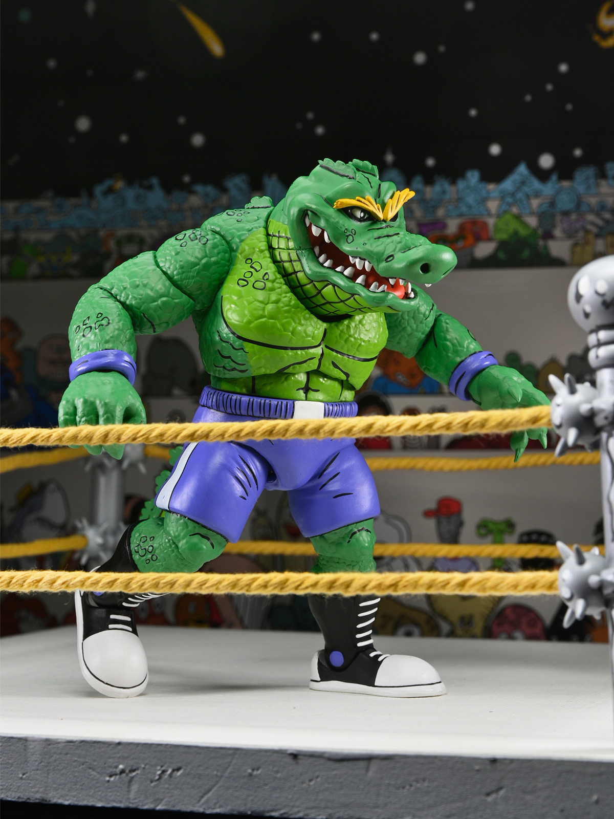 TMNT STUMP WRESTLING LEATHERHEAD (ARCHIE COMICS) 7" SCALE ACTION FIGURE - Image 7