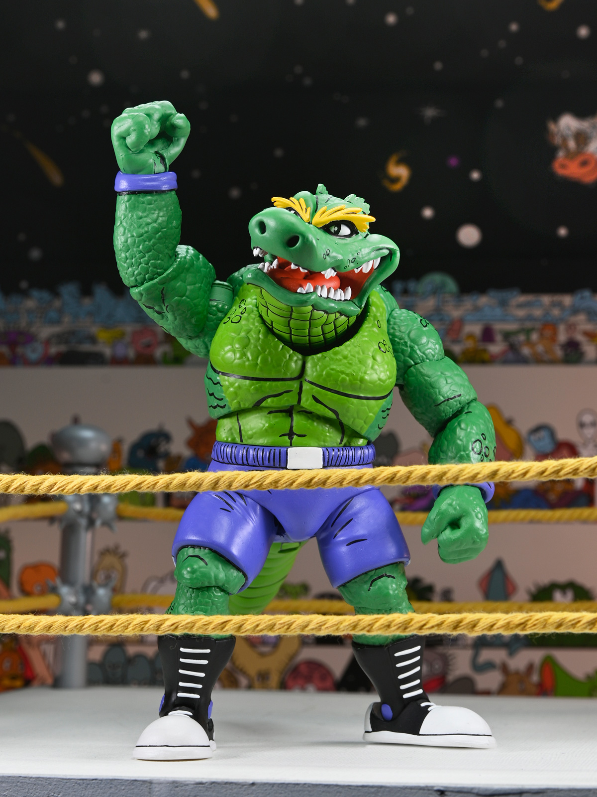 TMNT STUMP WRESTLING LEATHERHEAD (ARCHIE COMICS) 7" SCALE ACTION FIGURE - Image 6