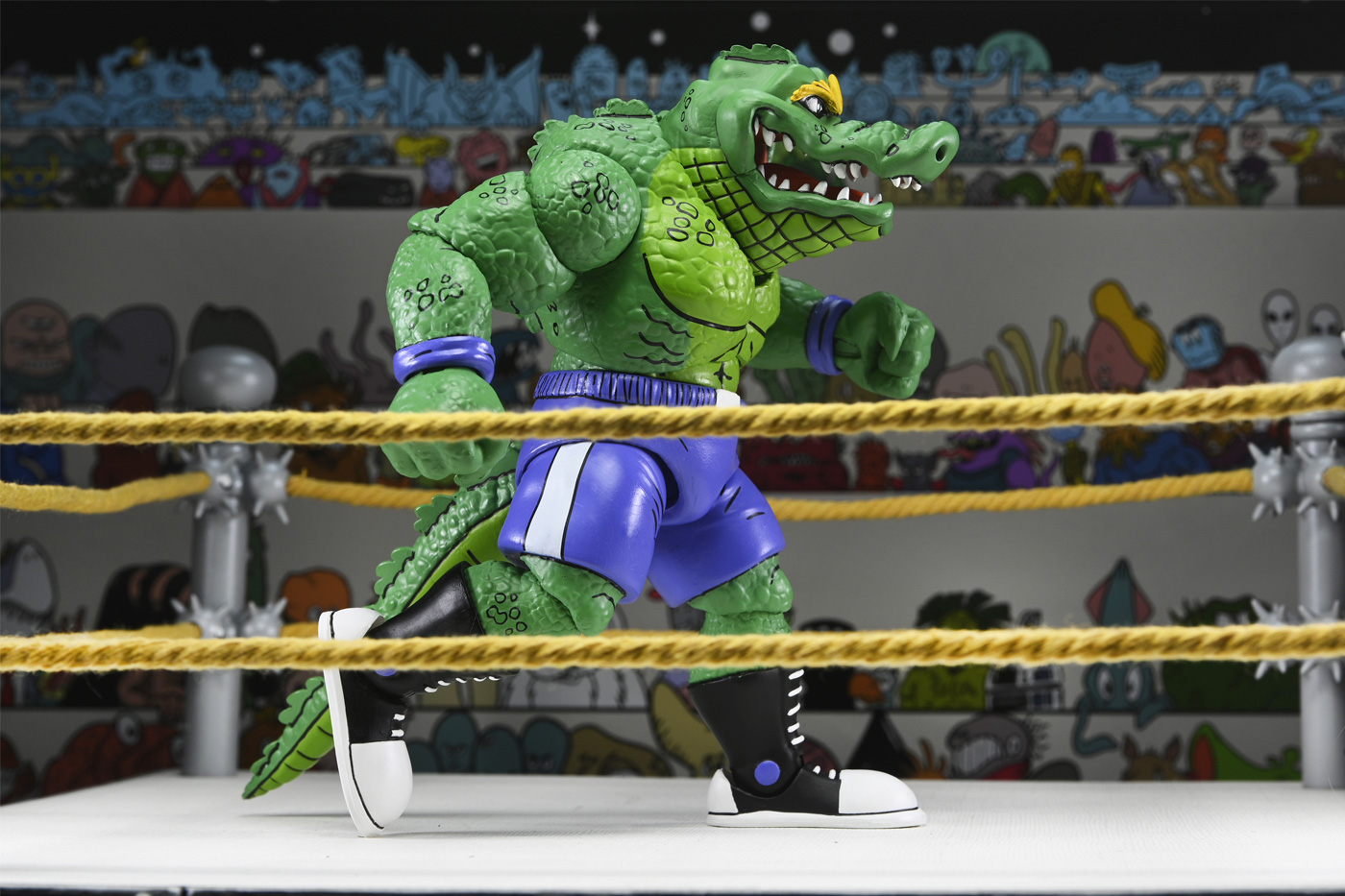 TMNT STUMP WRESTLING LEATHERHEAD (ARCHIE COMICS) 7" SCALE ACTION FIGURE - Image 4