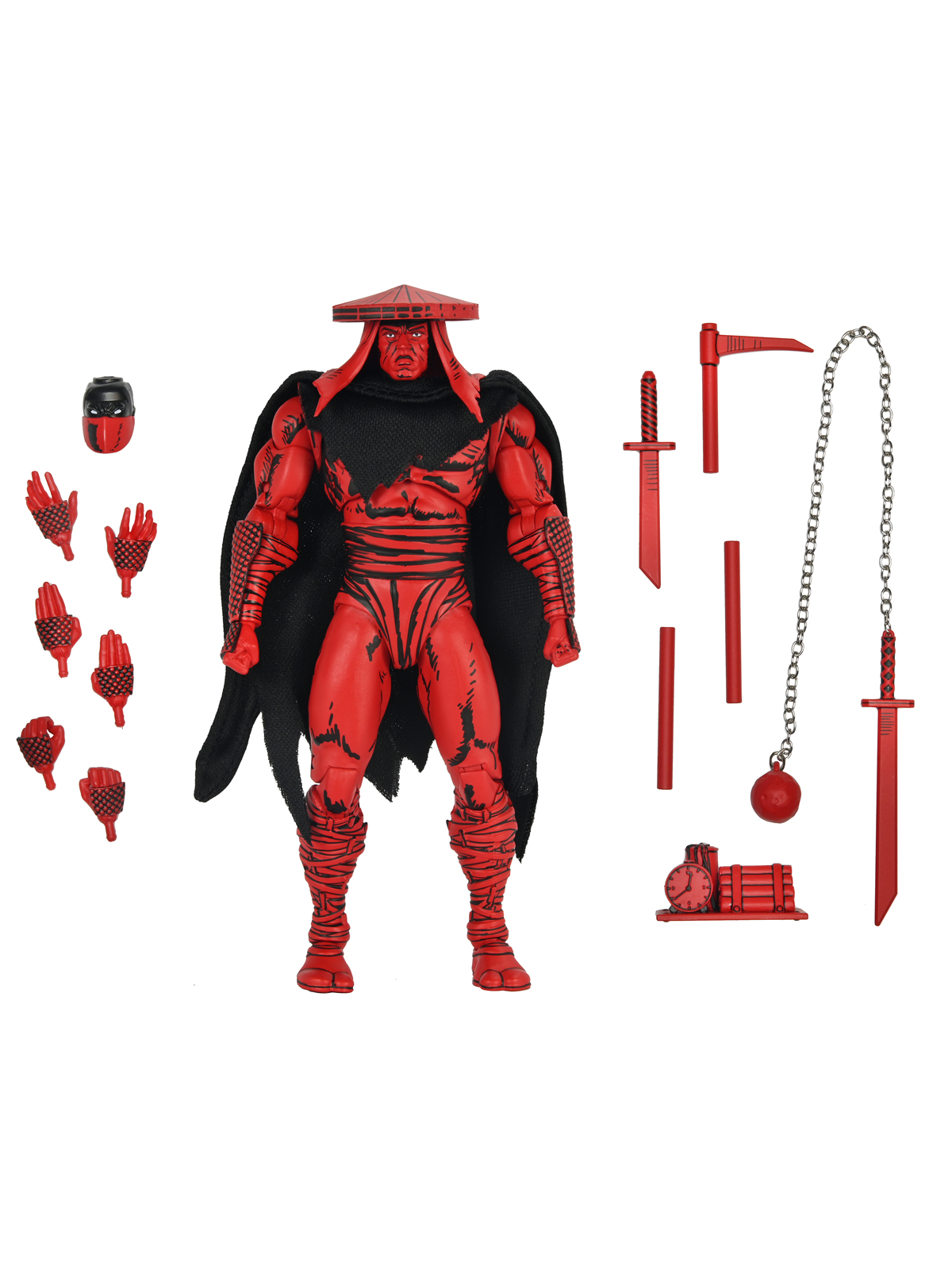 TMNT RED AND BLACK FOOT ASSASSIN (MIRAGE COMICS) 7" SCALE ACTION FIGURE - Image 2