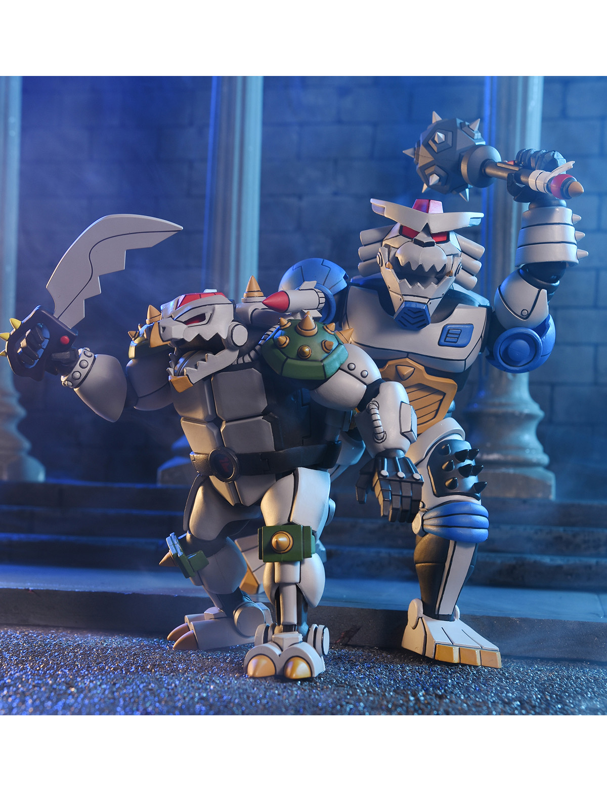 TMNT (1987 CARTOON) ROBO TOKKA & RAHZAR 2-PACK 7" SCALE ACTION FIGURES - Image 7