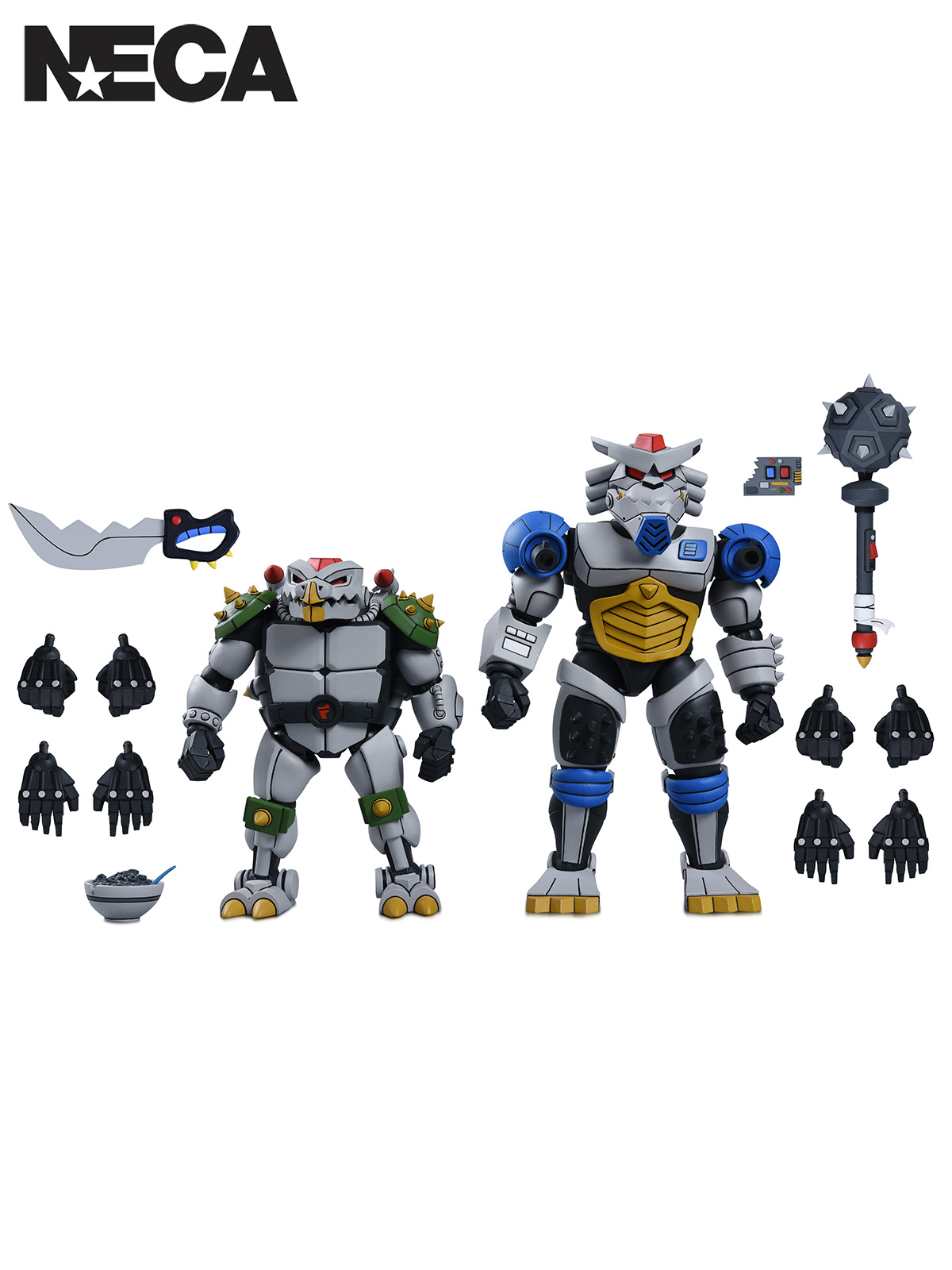 TMNT (1987 CARTOON) ROBO TOKKA & RAHZAR 2-PACK 7" SCALE ACTION FIGURES