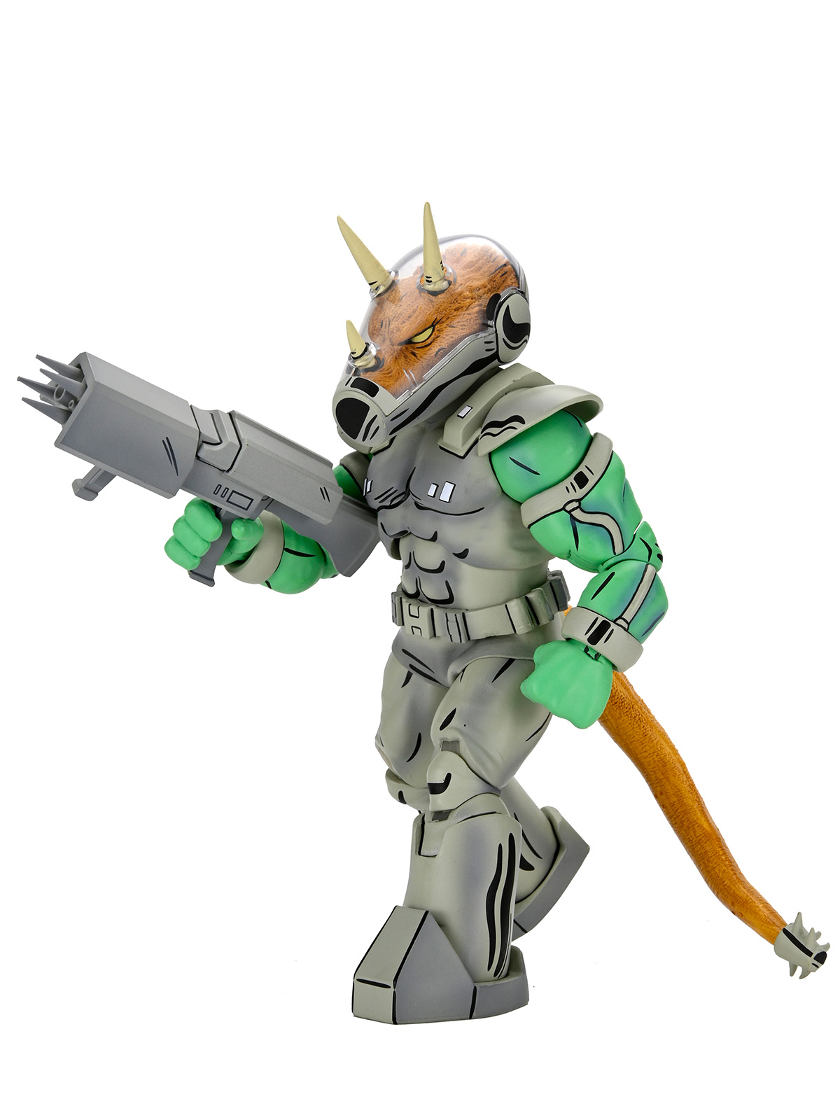 TMNT (MIRAGE COMICS) SHOCK COMMANDO TRICERATON - 7" SCALE ACTION FIGURE - Image 2