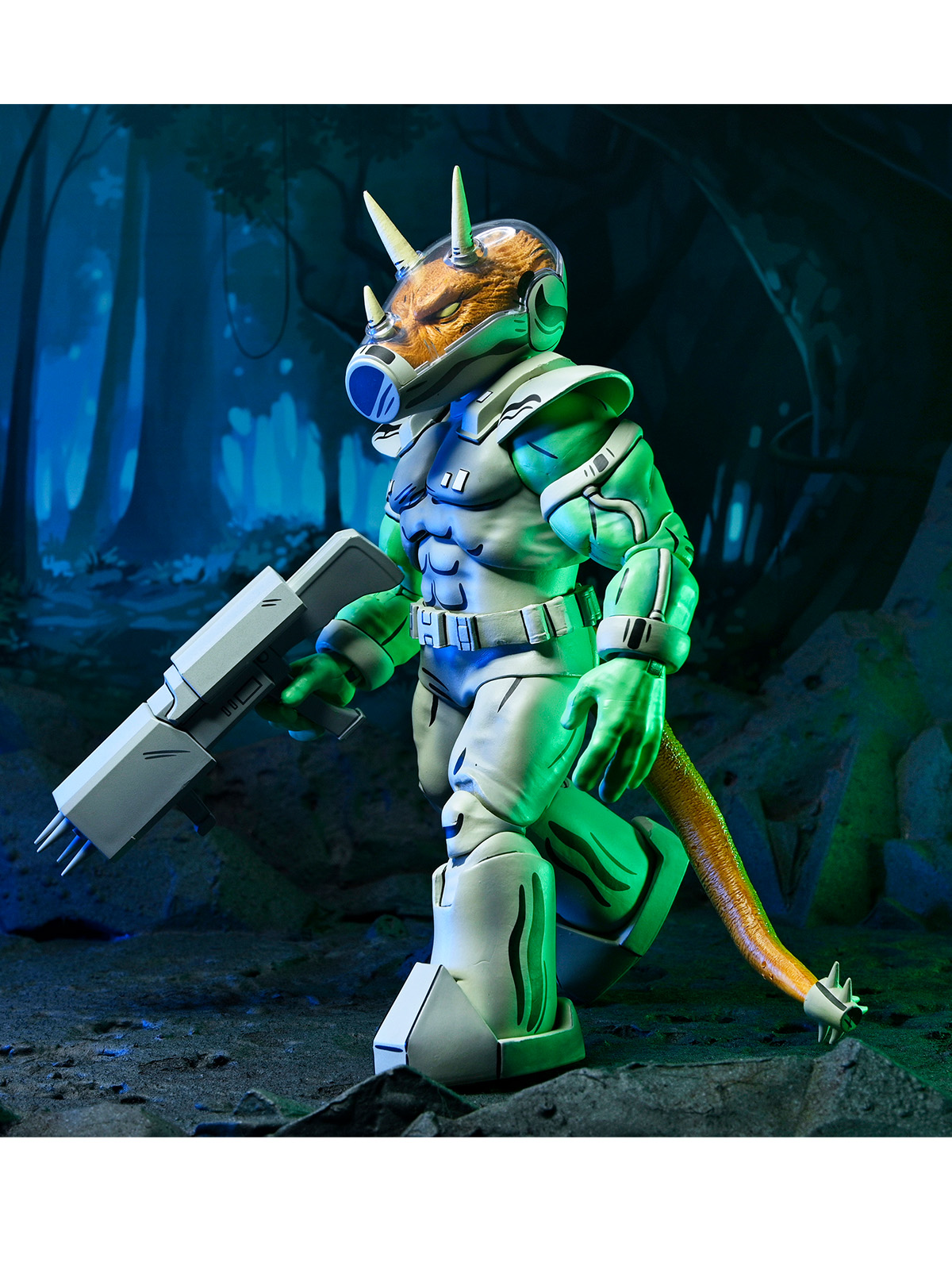 TMNT (MIRAGE COMICS) SHOCK COMMANDO TRICERATON - 7" SCALE ACTION FIGURE - Image 3