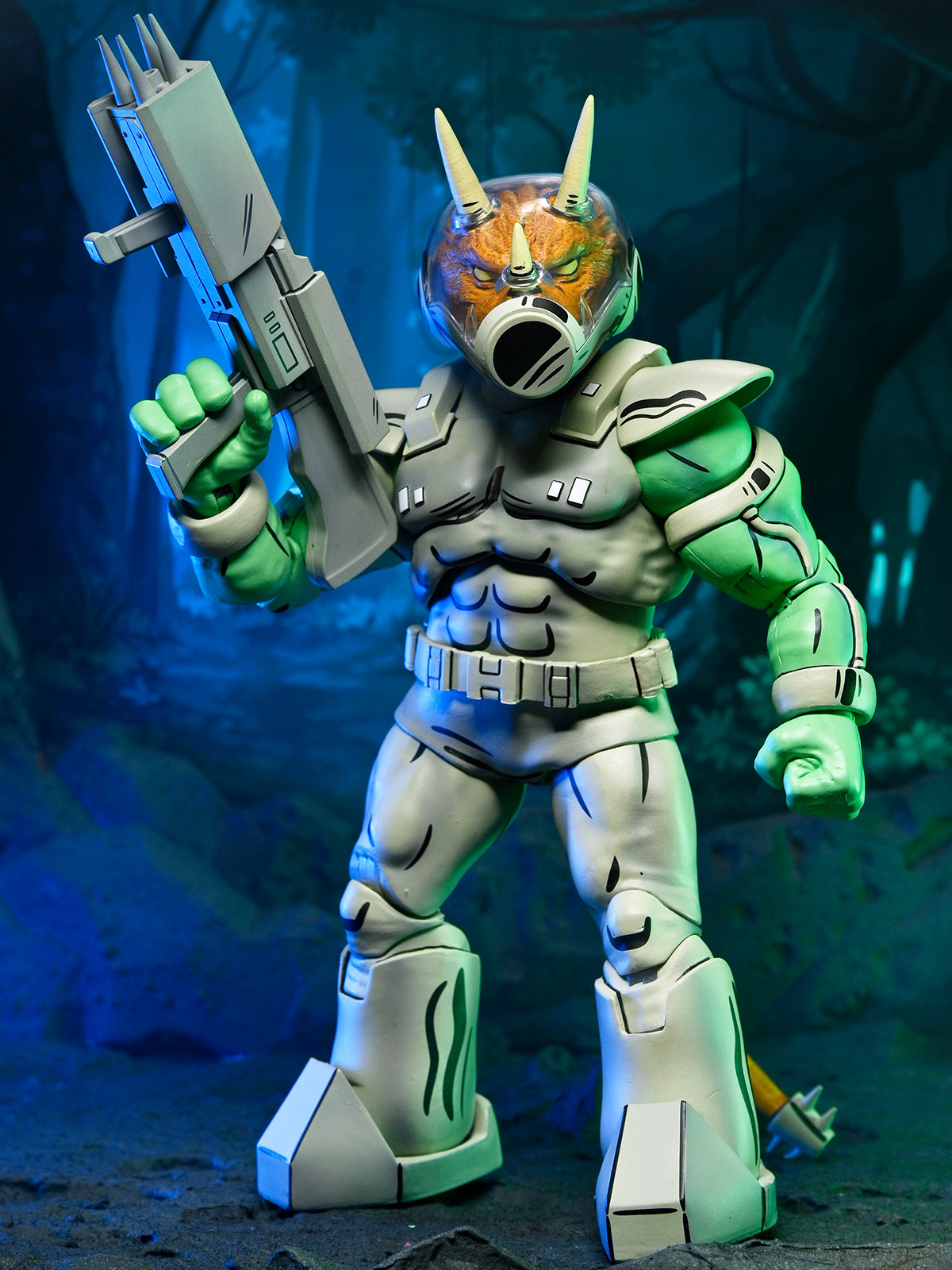 TMNT (MIRAGE COMICS) SHOCK COMMANDO TRICERATON - 7" SCALE ACTION FIGURE - Image 5