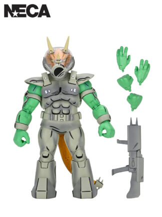 TMNT (MIRAGE COMICS) SHOCK COMMANDO TRICERATON - 7" SCALE ACTION FIGURE