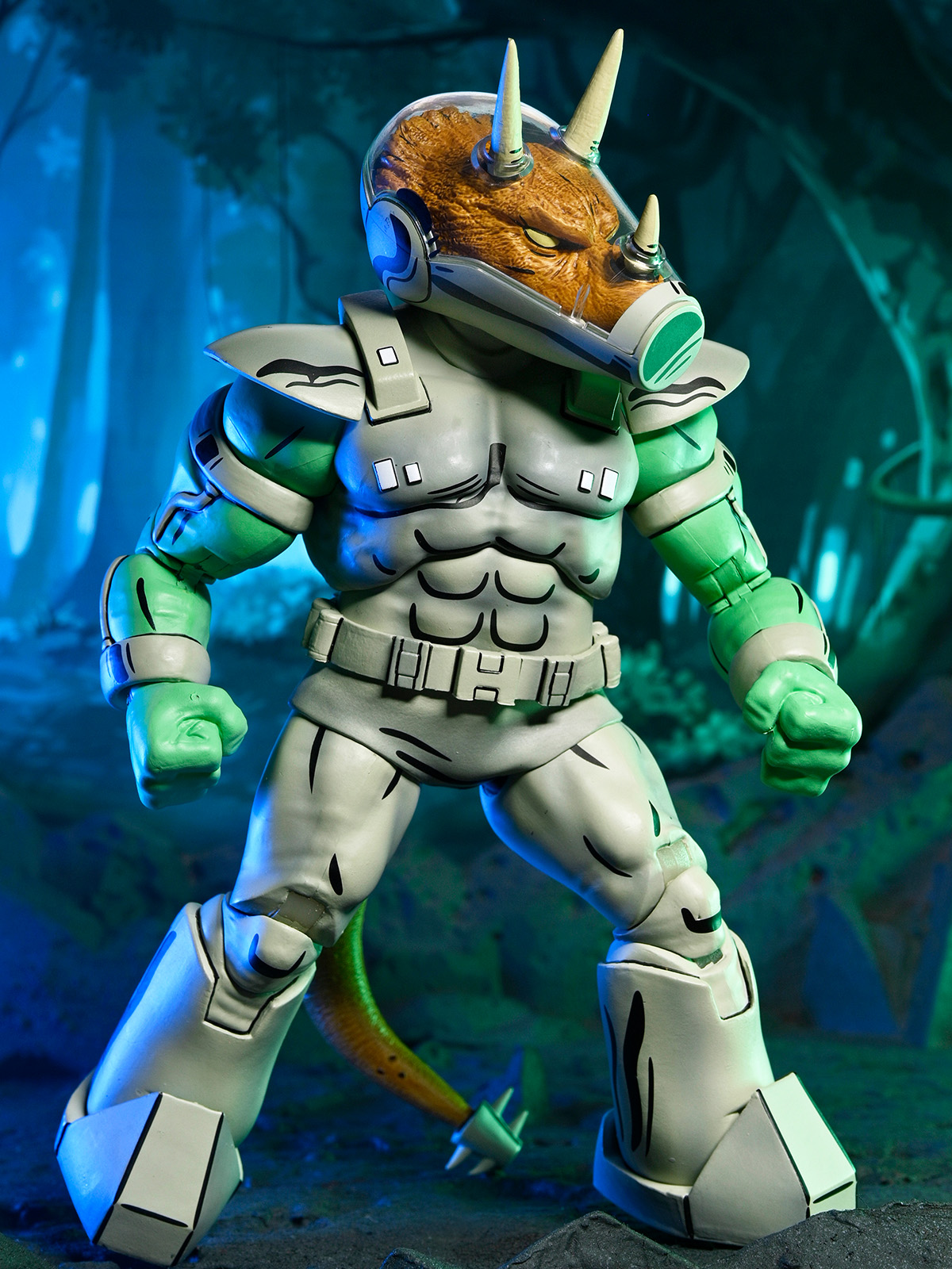 TMNT (MIRAGE COMICS) SHOCK COMMANDO TRICERATON - 7" SCALE ACTION FIGURE - Image 4