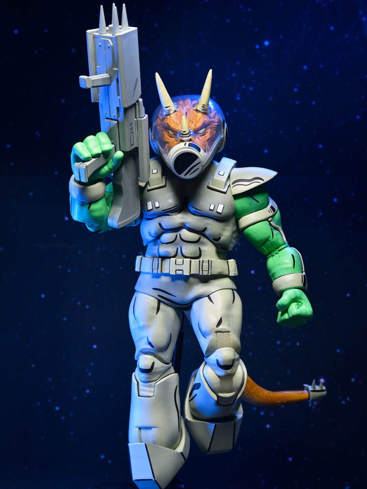 TMNT (MIRAGE COMICS) SHOCK COMMANDO TRICERATON - 7" SCALE ACTION FIGURE - Image 7
