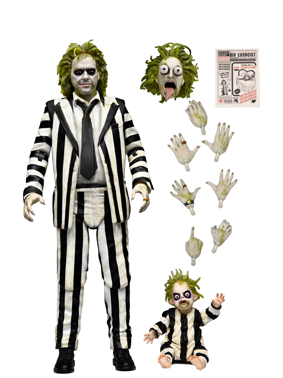 BEETLEJUICE "STRIPED SUIT" BEETLEJUICE BEETLEJUICE ULTIMATE 7" SCALE ACTION FIGURE - Image 2