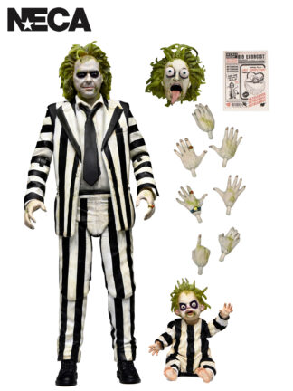 BEETLEJUICE "STRIPED SUIT" BEETLEJUICE BEETLEJUICE ULTIMATE 7" SCALE ACTION FIGURE
